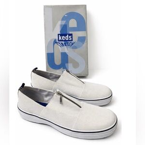 NEW Y2K Keds Stretch Women’s White Slip-On Shoes - 8.5M